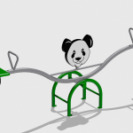 Balansoar Doua Persoane - Figurina Panda B.02.02