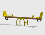 Balansoar 2 Persoane lemn BL.01 - imagine 3