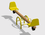 Balansoar 2 Persoane lemn BL.01 - imagine 4
