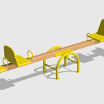 Balansoar Patru Persoane - Lemn BL.02