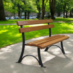 Banca parc (picioare teava) rigle pin BT.02 - imagine 2