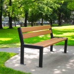 Banca parc (picioare teava) rigle pin BT.04 - imagine 2