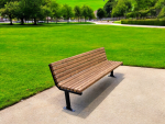 Banca parc (picioare teava) rigle pin BT.06 - imagine 2