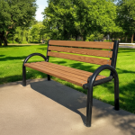 Banca parc (picioare teava) rigle pin BT.12 - imagine 2