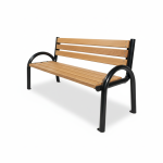 Banca parc (picioare teava) rigle pin BT.12