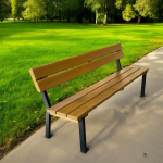 Banca parc (picioare teava) rigle pin BT.14 - imagine 2