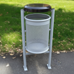 Cos gunoi metal cu acoperis CGA.60L - imagine 2