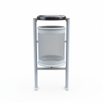 Cos gunoi metal cu acoperis CGA.60L