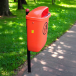 Cos gunoi polietilena + stalp sustinere CGS.50L - imagine 2