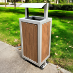 Cos gunoi WPC cu acoperis CGW.40L - imagine 2