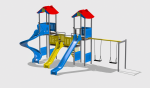 Complex de Joaca CJ.02.01.N – echipament de joacă pentru copii, imagine 4