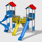 Complex de Joaca CJ.02.N – echipament de joacă pentru copii, imagine 1