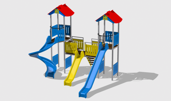 Complex de Joaca CJ.02.N – echipament de joacă pentru copii, imagine 1