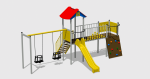 Complex de Joaca CJ.04.01.N – echipament de joacă pentru copii, imagine 3