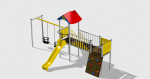 Complex de Joaca CJ.04.01.N – echipament de joacă pentru copii, imagine 2