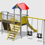 Complex de Joaca CJ.04.01.N – echipament de joacă pentru copii, imagine 1