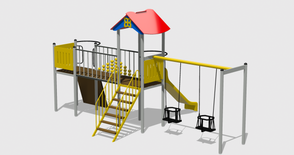 Complex de Joaca CJ.04.01.N – echipament de joacă pentru copii, imagine 1