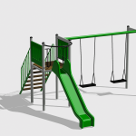 Complex de Joaca CJ.05.01.N – echipament de joacă pentru copii, imagine 1