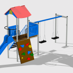 Complex de Joaca CJ.06.N – echipament de joacă pentru copii, imagine 1