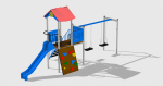 Complex de Joaca CJ.06.N – echipament de joacă pentru copii, imagine 1