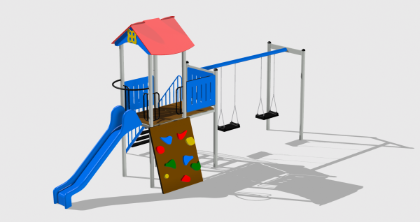 Complex de Joaca CJ.06.N – echipament de joacă pentru copii, imagine 1