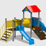 Complex de Joaca CJ.07.01.N – echipament de joacă pentru copii, imagine 1