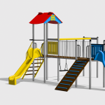 Complex de Joaca CJ.08.N – echipament de joacă pentru copii, imagine 1