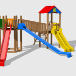 Complex de Joaca CJ.11.N – echipament de joacă pentru copii, imagine 1
