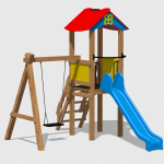 Complex de Joaca CJ.12.01.N – echipament de joacă pentru copii, imagine 1