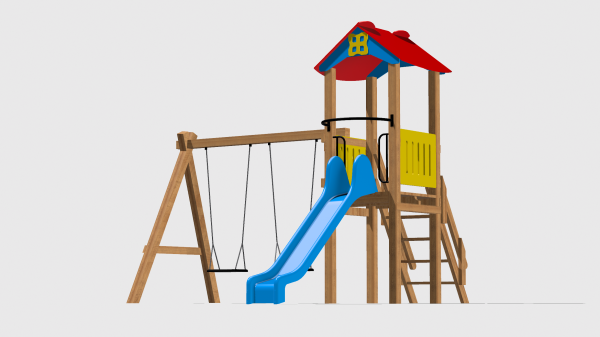Complex de Joaca CJ.12.02.N – echipament de joacă pentru copii, imagine 1