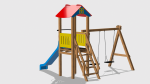 Complex de Joaca CJ.12.02.N – echipament de joacă pentru copii, imagine 2