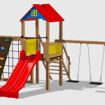 Complex de Joaca CJ.13.N – echipament de joacă pentru copii, imagine 1