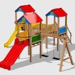 Complex de Joaca CJ.16.N – echipament de joacă pentru copii, imagine 1