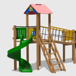 Complex de Joaca CJ.23.01.N – echipament de joacă pentru copii, imagine 1