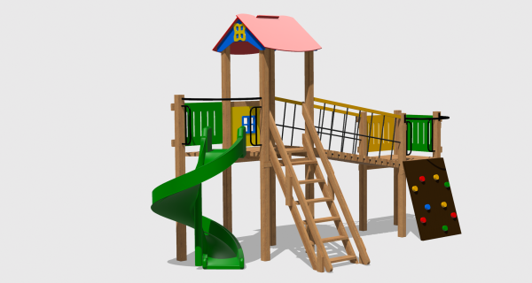 Complex de Joaca CJ.23.01.N – echipament de joacă pentru copii, imagine 1