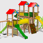 Complex de Joaca CJ.25.N – echipament de joacă pentru copii, imagine 1