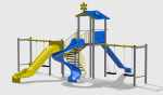 Complex de Joaca CJ.33.01.N – echipament de joacă pentru copii, imagine 4