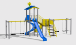 Complex de Joaca CJ.33.01.N – echipament de joacă pentru copii, imagine 3