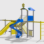 Complex de Joaca CJ.35.N – echipament de joacă pentru copii, imagine 1