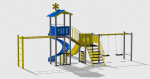 Complex de Joaca CJ.35.N – echipament de joacă pentru copii, imagine 3