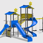 Complex de Joaca CJ.36.N – echipament de joacă pentru copii, imagine 1