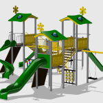 Complex de Joaca CJ.37.N – echipament de joacă pentru copii, imagine 1