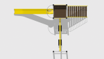 Tobogan drept 3,5m cu platforma și hinta TDPH.02 - imagine 4