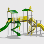 Complex de Joaca CJ.34.01.N – echipament de joacă pentru copii, imagine 1