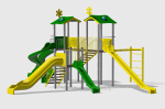 Complex de Joaca CJ.34.01.N – echipament de joacă pentru copii, imagine 2