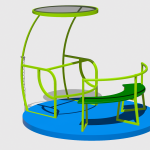 Carusel pentru persoane cu dizabilitati CPH.01 – echipament de joacă pentru copii, imagine 1