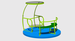 Carusel pentru persoane cu dizabilitati CPH.01 – echipament de joacă pentru copii, imagine 1
