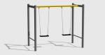 Leagăn dublu metal ⌀102 scaune din cauciuc H.01.02 SCAUNE A