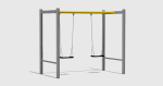 Leagăn dublu metal ⌀102 scaune din cauciuc H.01.02 SCAUNE A - imagine 3