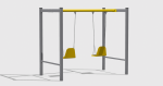 Leagăn dublu metal ⌀102 scaune din PAFS H.01.02 SCAUNE C - imagine 3